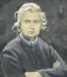 Selbstporträt mit verschränkten Armen